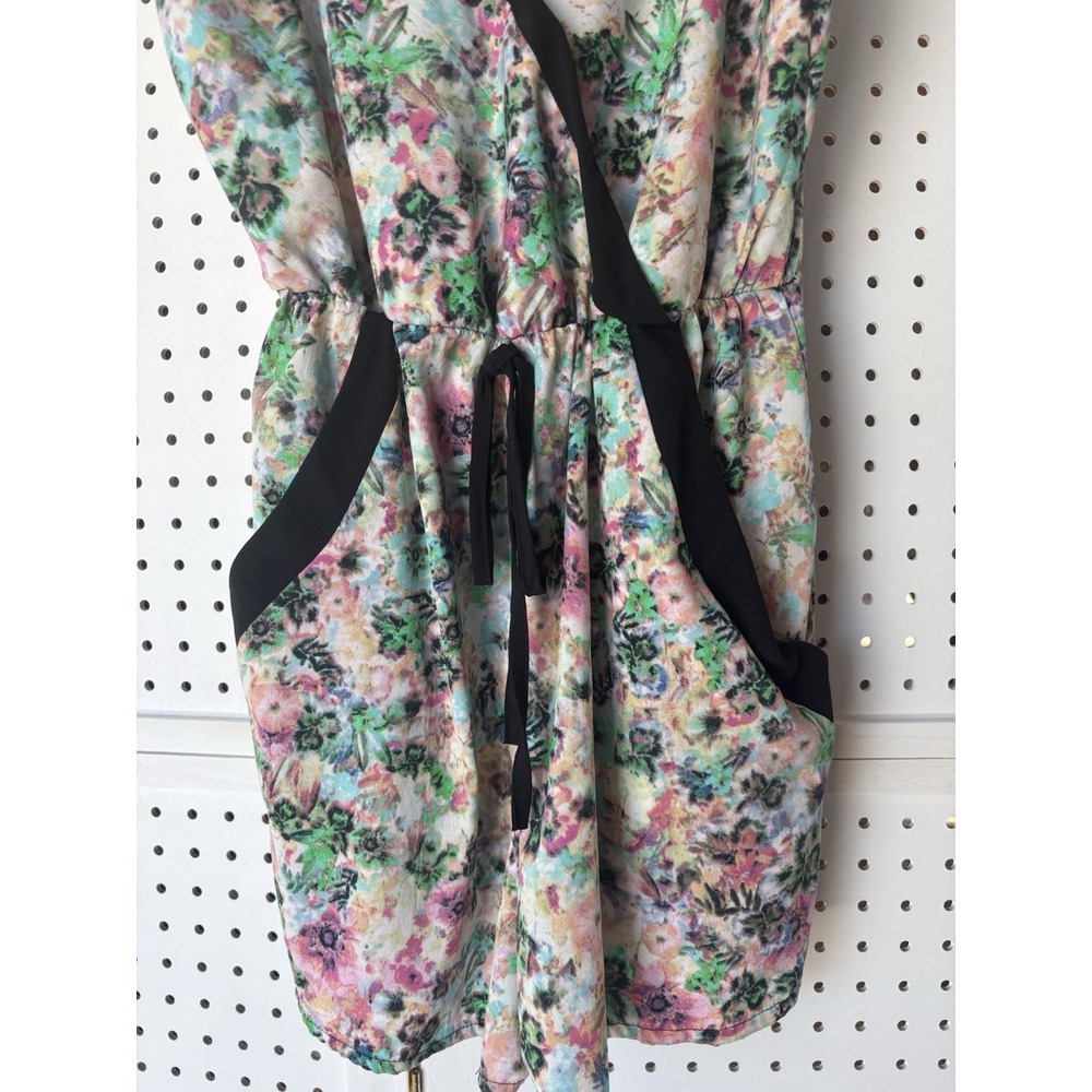 Fire Los Angeles Women's‎ Small Colorful Romper Shortall V-Neck Tank Cute - Picture 4 of 11
